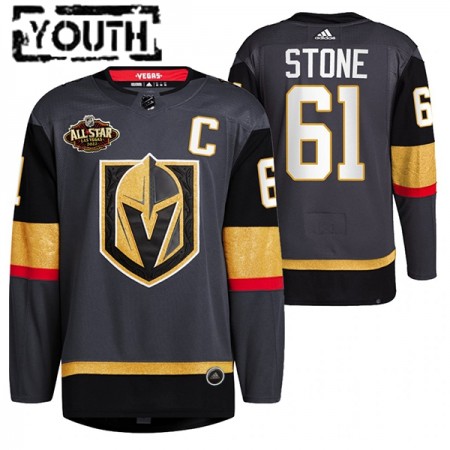 Camisola Vegas Golden Knights Mark Stone 61 2022 NHL All-Star Preto Authentic - Criança
